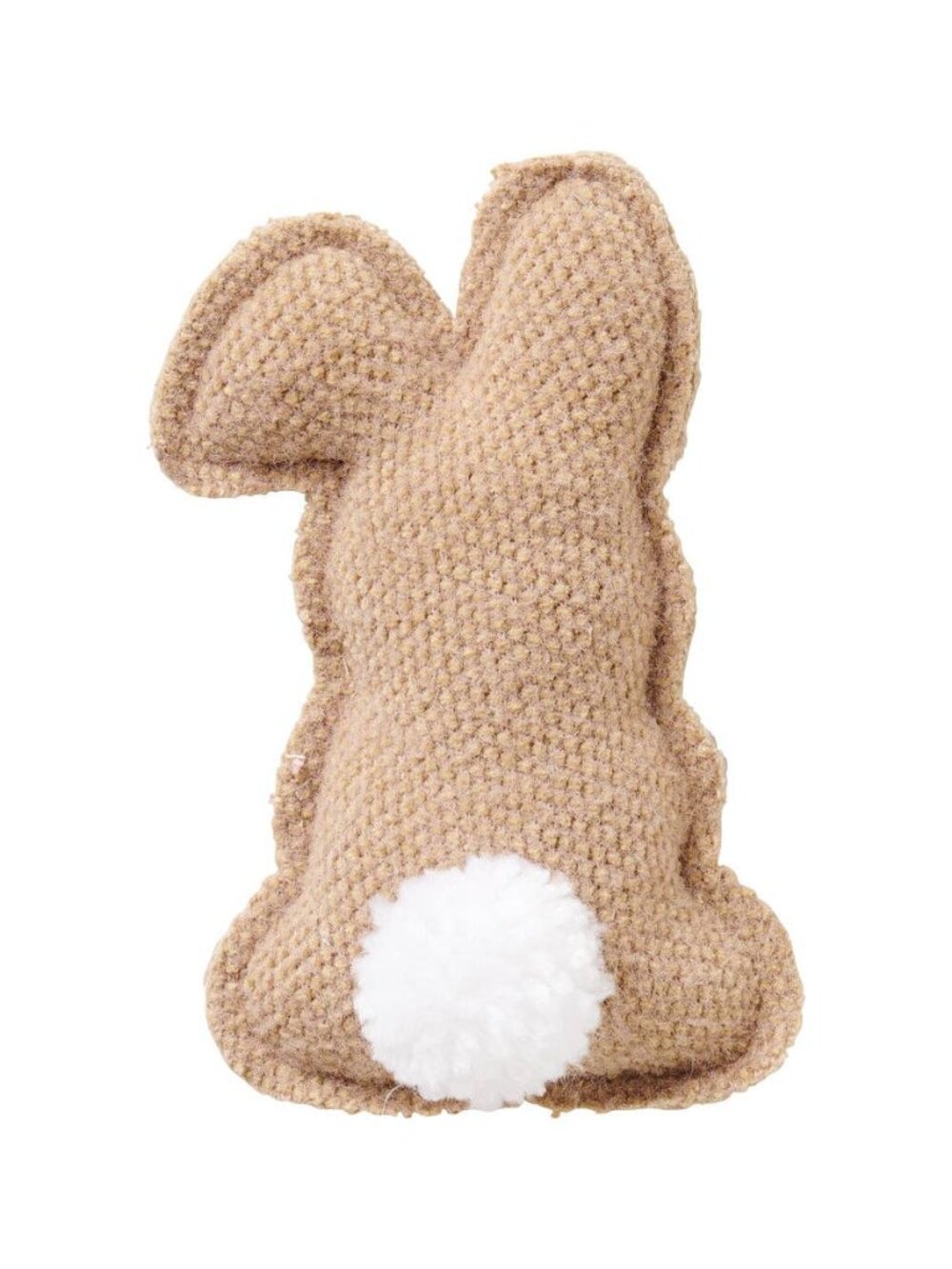 NWT: Tan Fabric Bunny w/ Fuzzy Tail